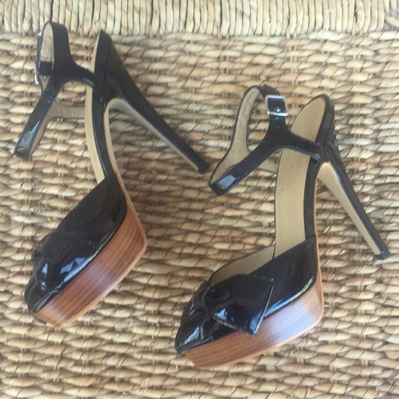 Sz 9 Black Patent Colin Stuart 51/2 Inch Heels - Picture 5 of 8